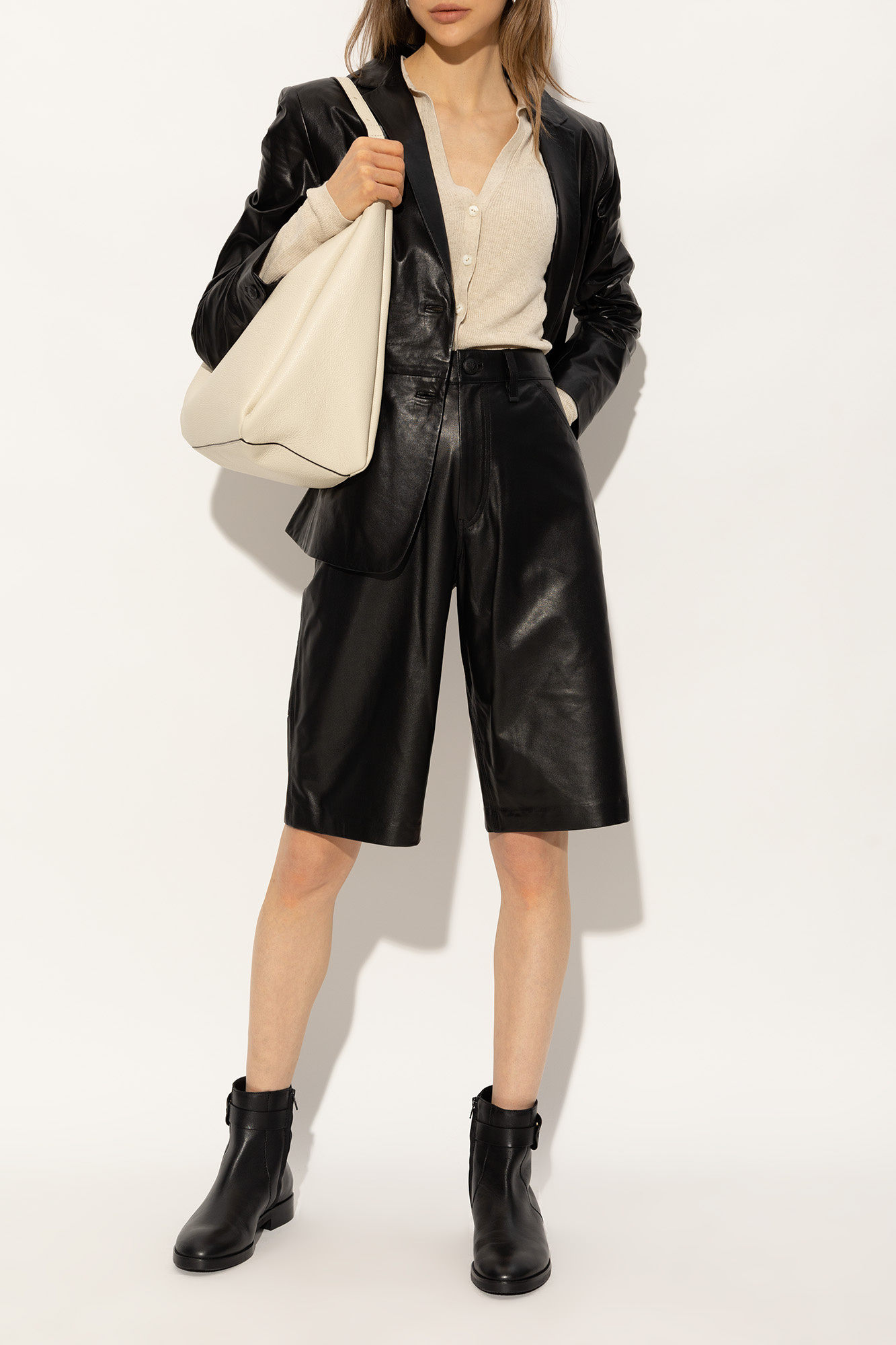 darryl shoulder bag chloe bag - Black 'Chany' leather ankle